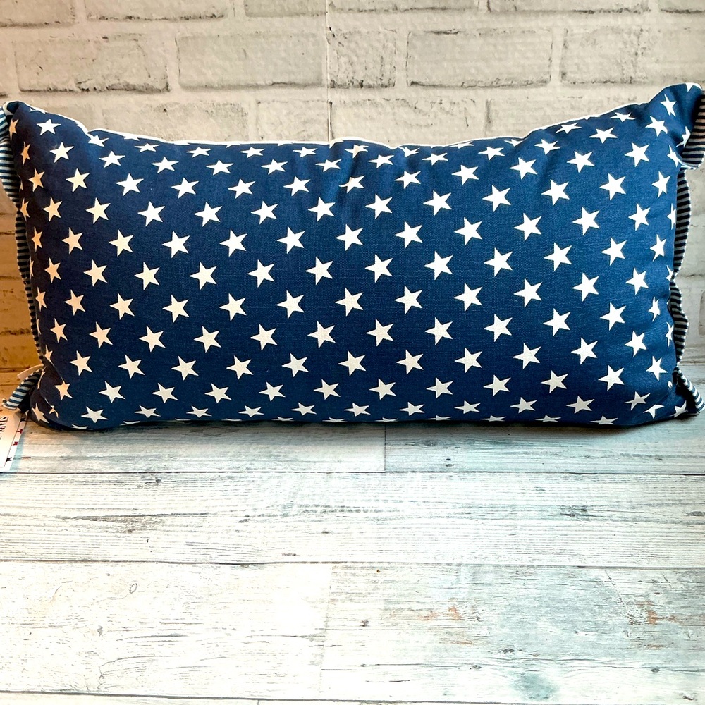 Isaac Mizrahi 14x26 Patriotic Printed Dachshund Pillow With Beads - Picture 4 of 7